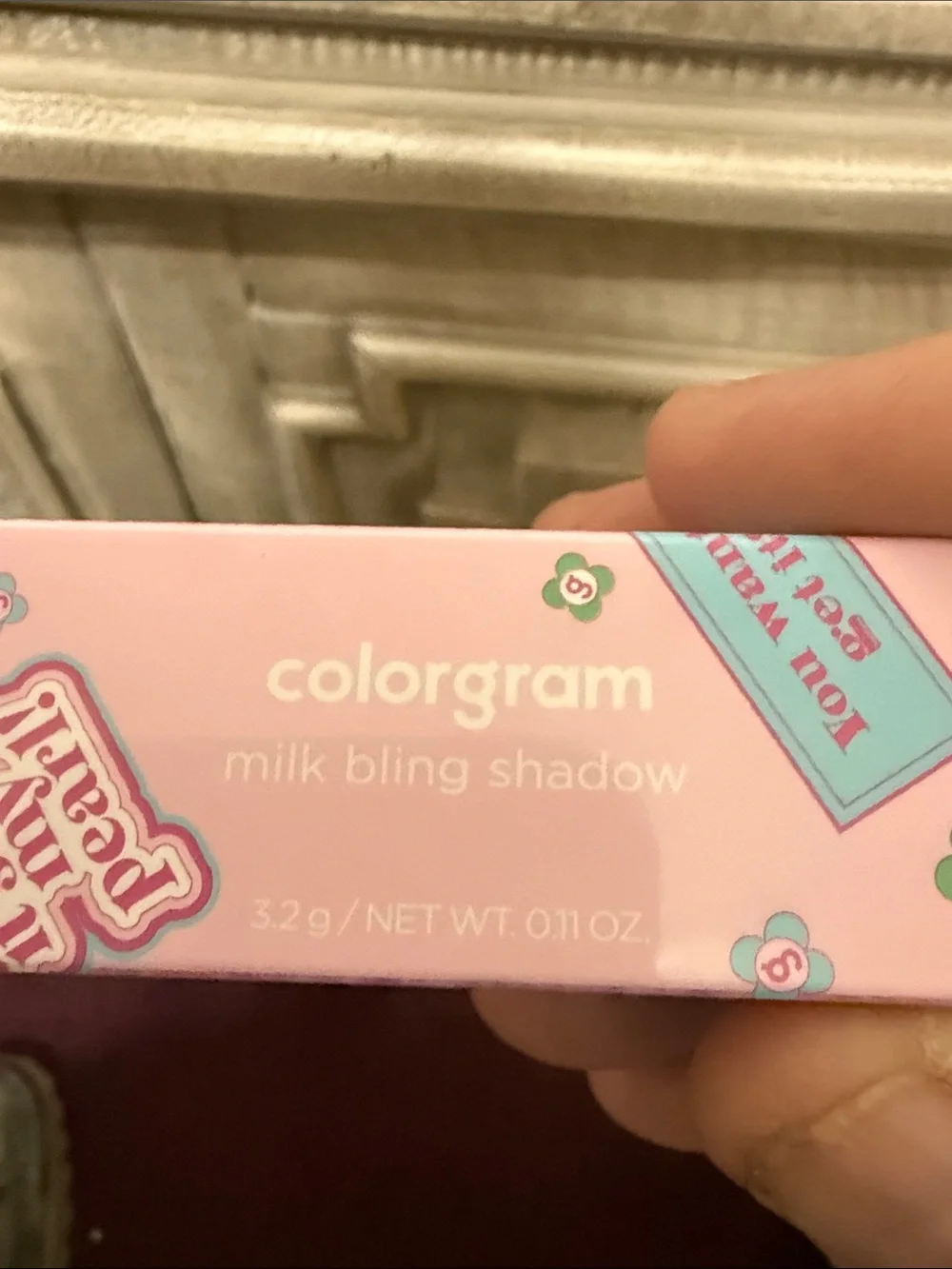 FLYTE.70 HazyView Dense Eyeshadow Duo with pink Colorgram Milk Bling Shadow